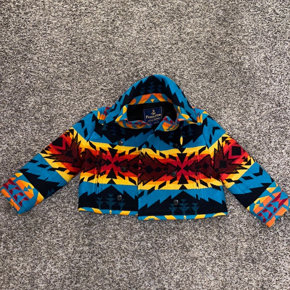 Pendleton / Opening Ceremony cropped wool jacket size M